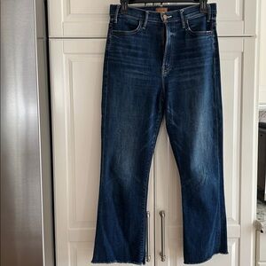 MOTHER-THE HUSTLER ANKLE FRAY  Straight,cropped  Jeans